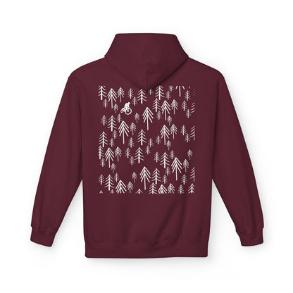 Forest Freedom Hoodie Maroon