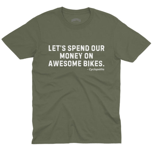 Awesome Bikes T-Shirt Military Green