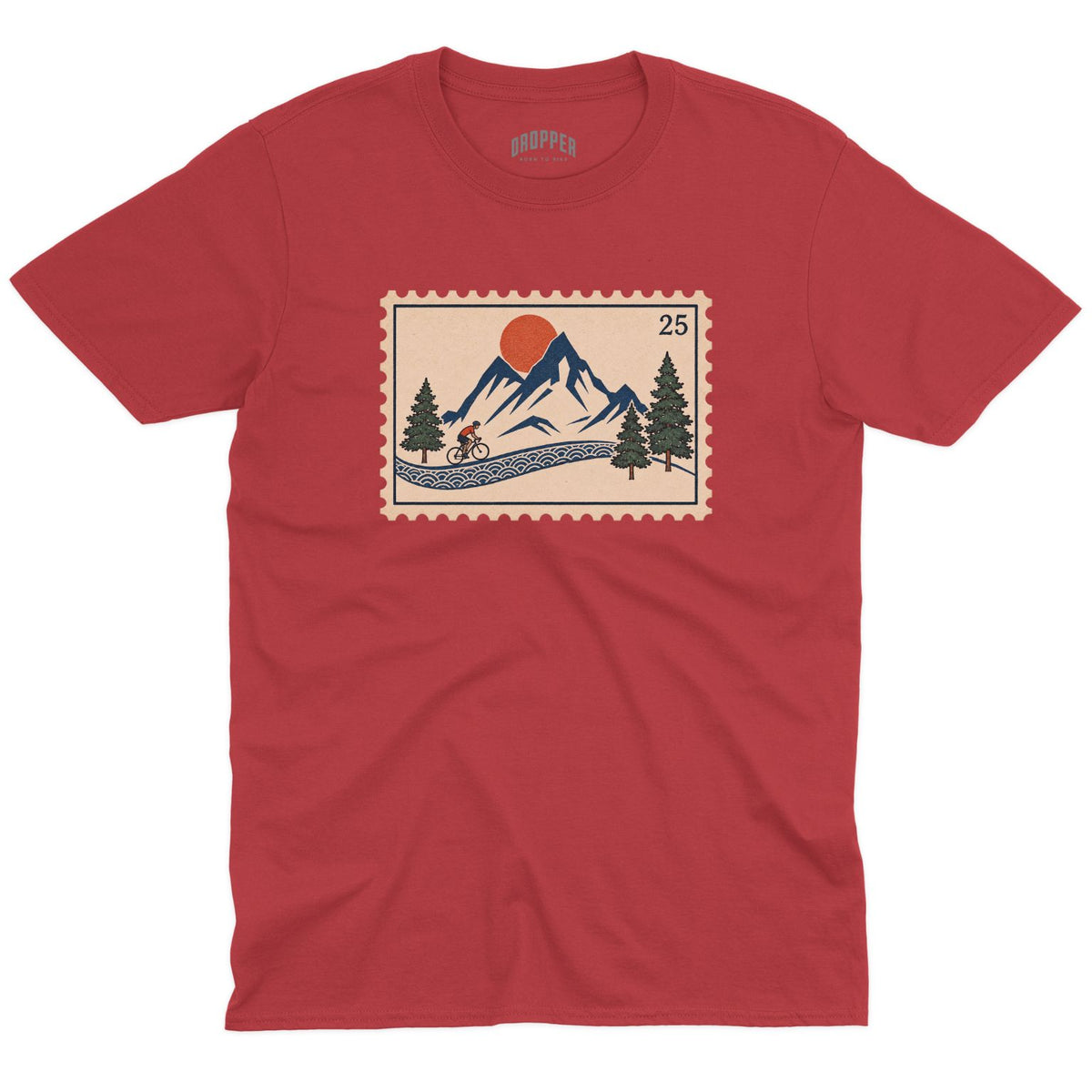 Road Stamp T-Shirt Red