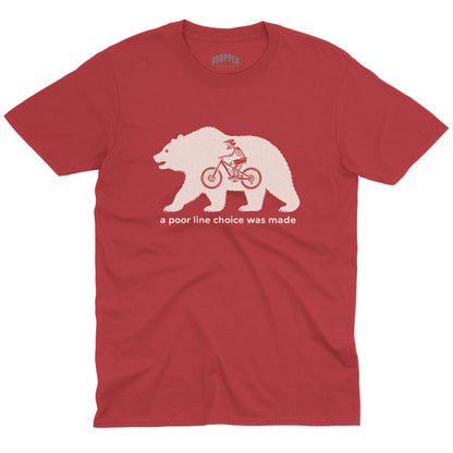 Poor Line Choice T-Shirt Red