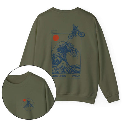 Hokkaido Wave [Back Print] Sweatshirt