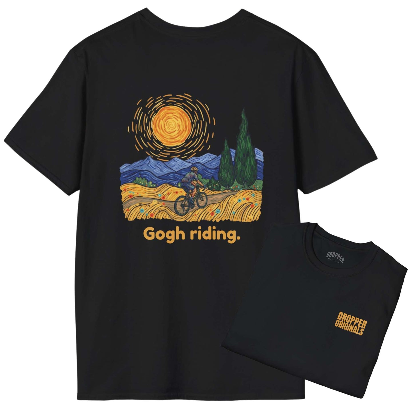 Gogh Riding [Back Print] T-Shirt