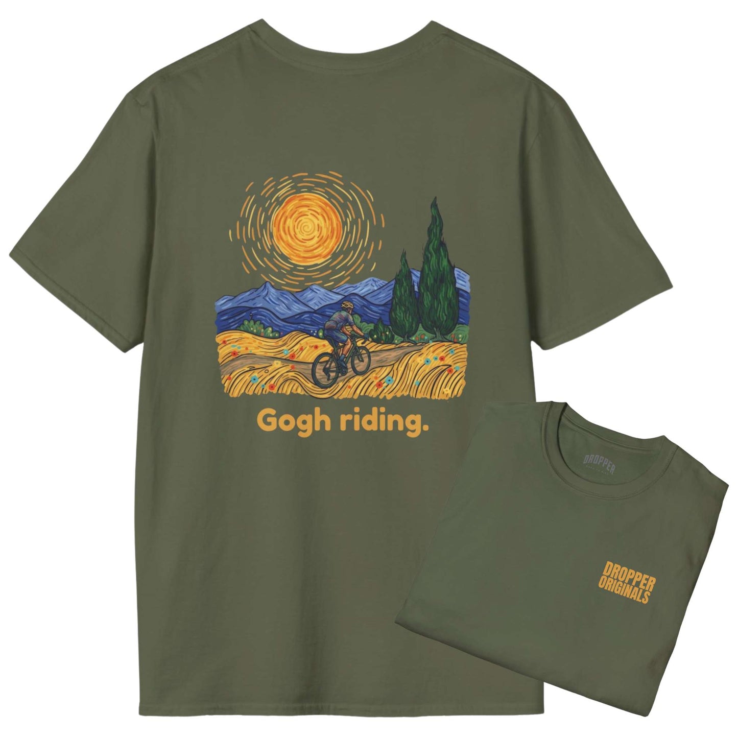 Gogh Riding [Back Print] T-Shirt