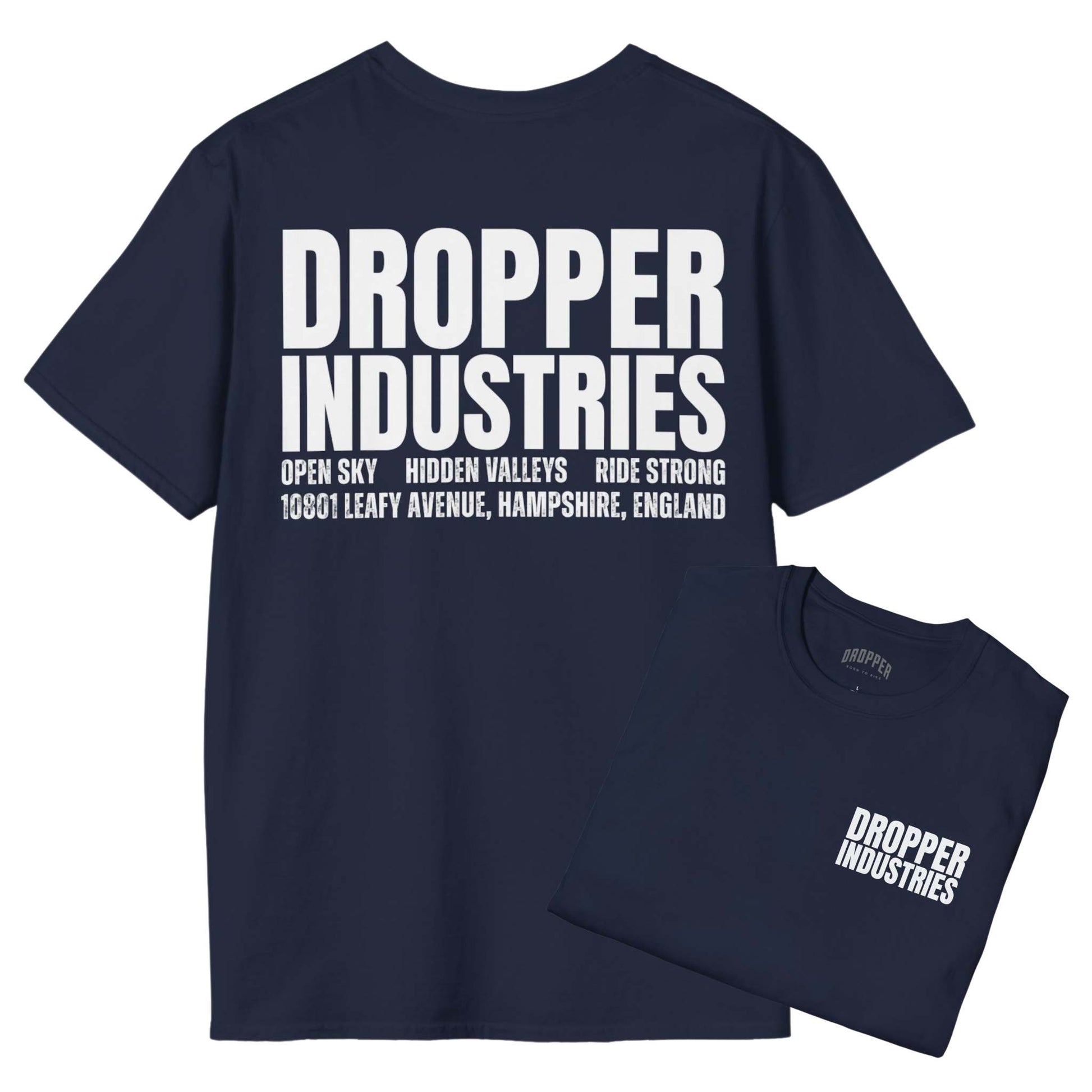 Dropper Industries [Back Print] T-Shirt Navy