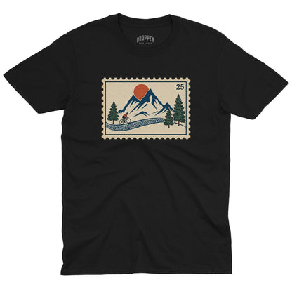 Road Stamp T-Shirt Black