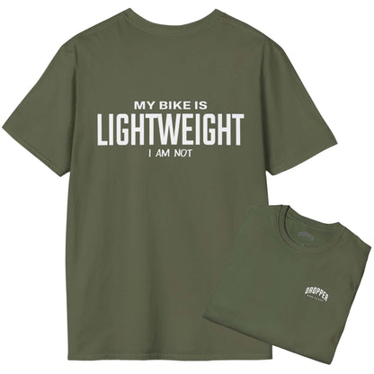 I Am Not [Back Print] T-Shirt Military Green