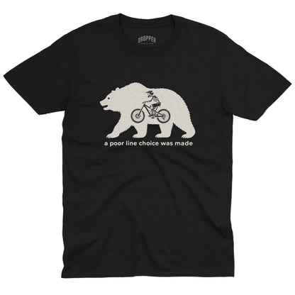 Poor Line Choice T-Shirt Black