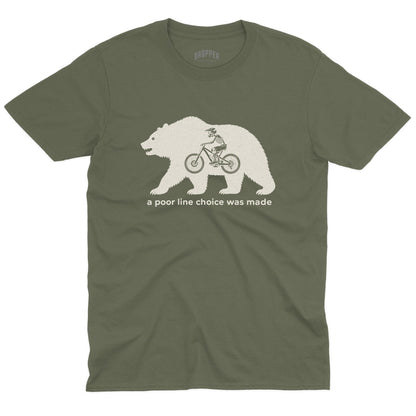 Poor Line Choice T-Shirt Military Green
