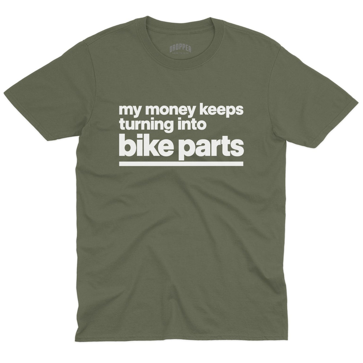 Bike Parts T-Shirt Military Green