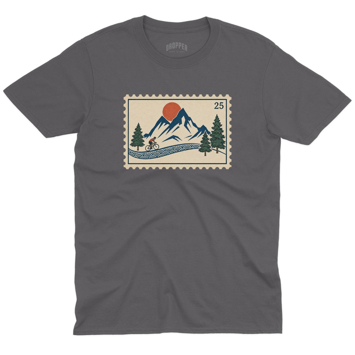 Road Stamp T-Shirt Charcoal
