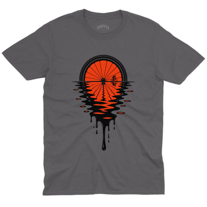 Melting Wheel T-Shirt Charcoal