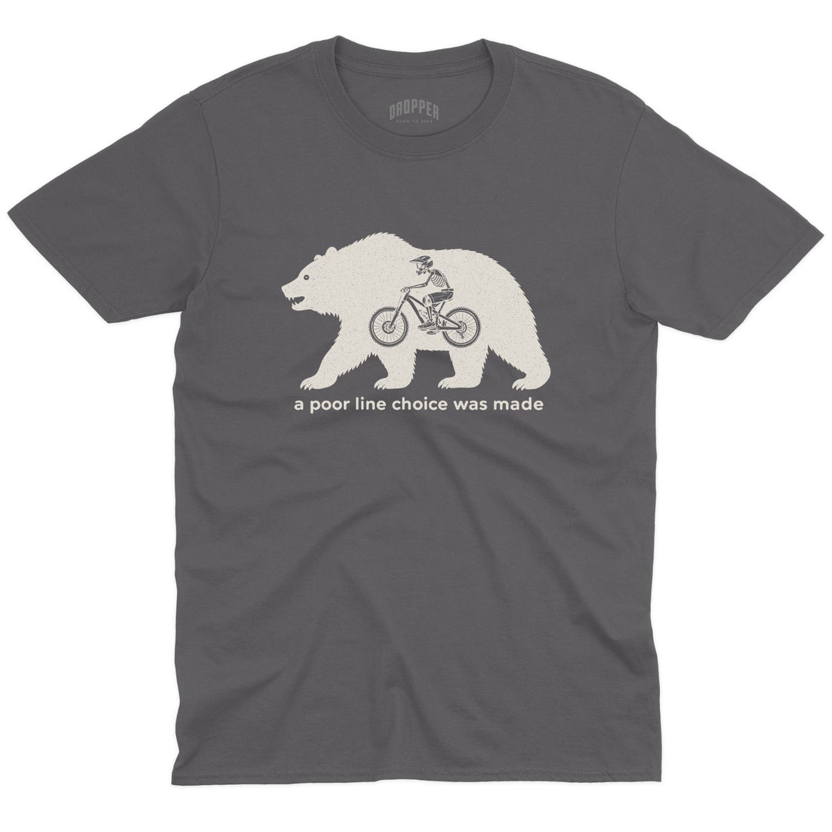 Poor Line Choice T-Shirt Charcoal
