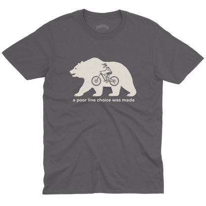 Poor Line Choice T-Shirt Charcoal