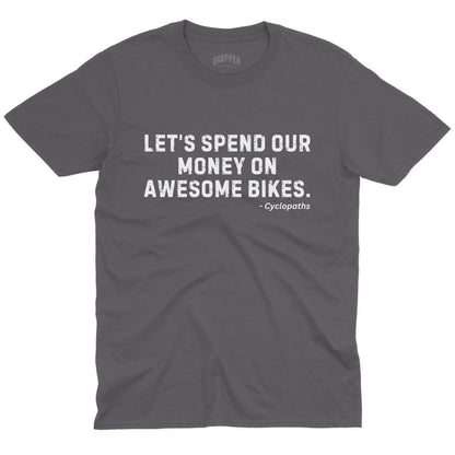 Awesome Bikes T-Shirt Charcoal