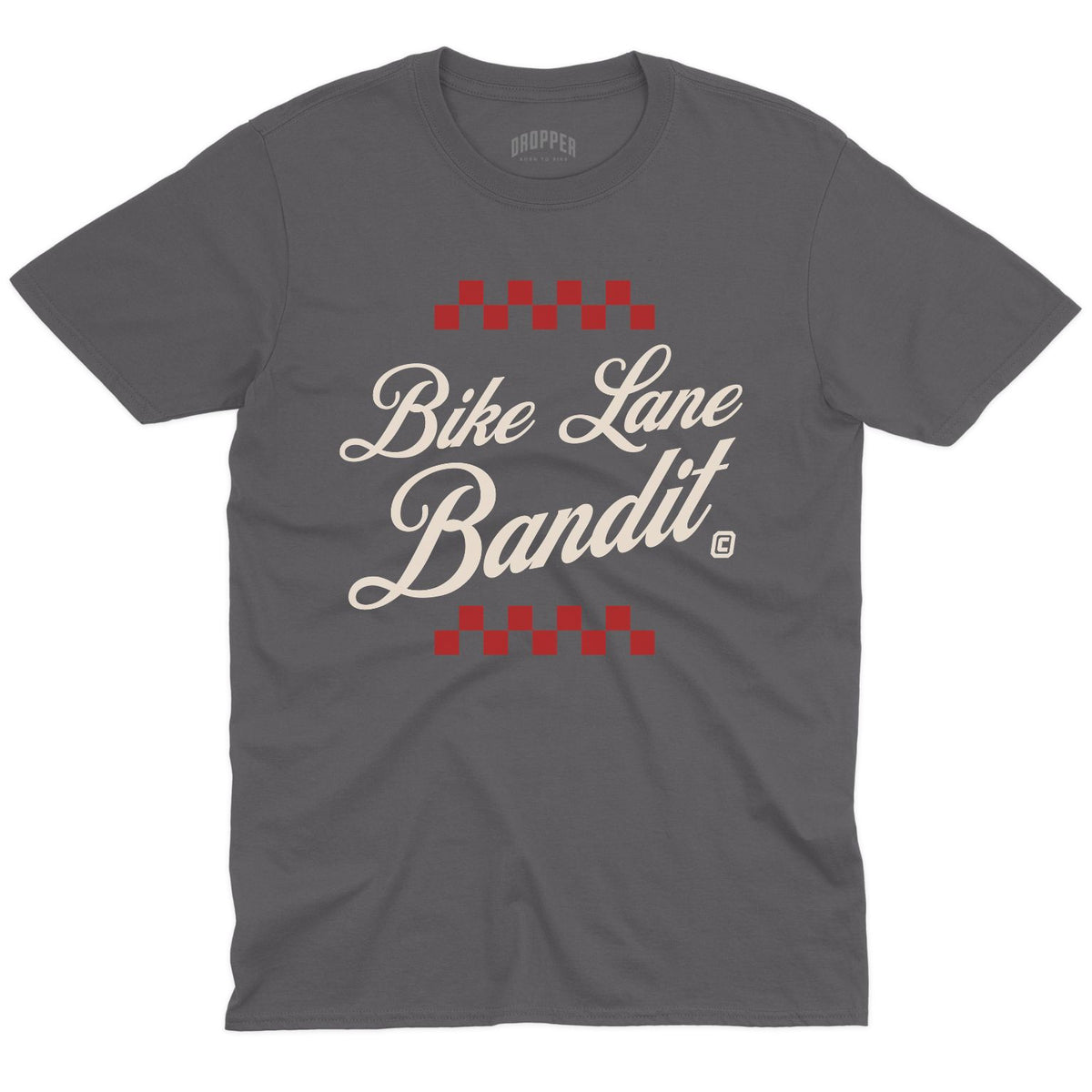 Bike Lane Bandit T-Shirt Charcoal