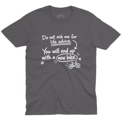 Life Advice T-Shirt Charcoal