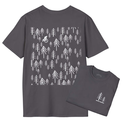Forest Freedom [Back Print] T-Shirt Charcoal