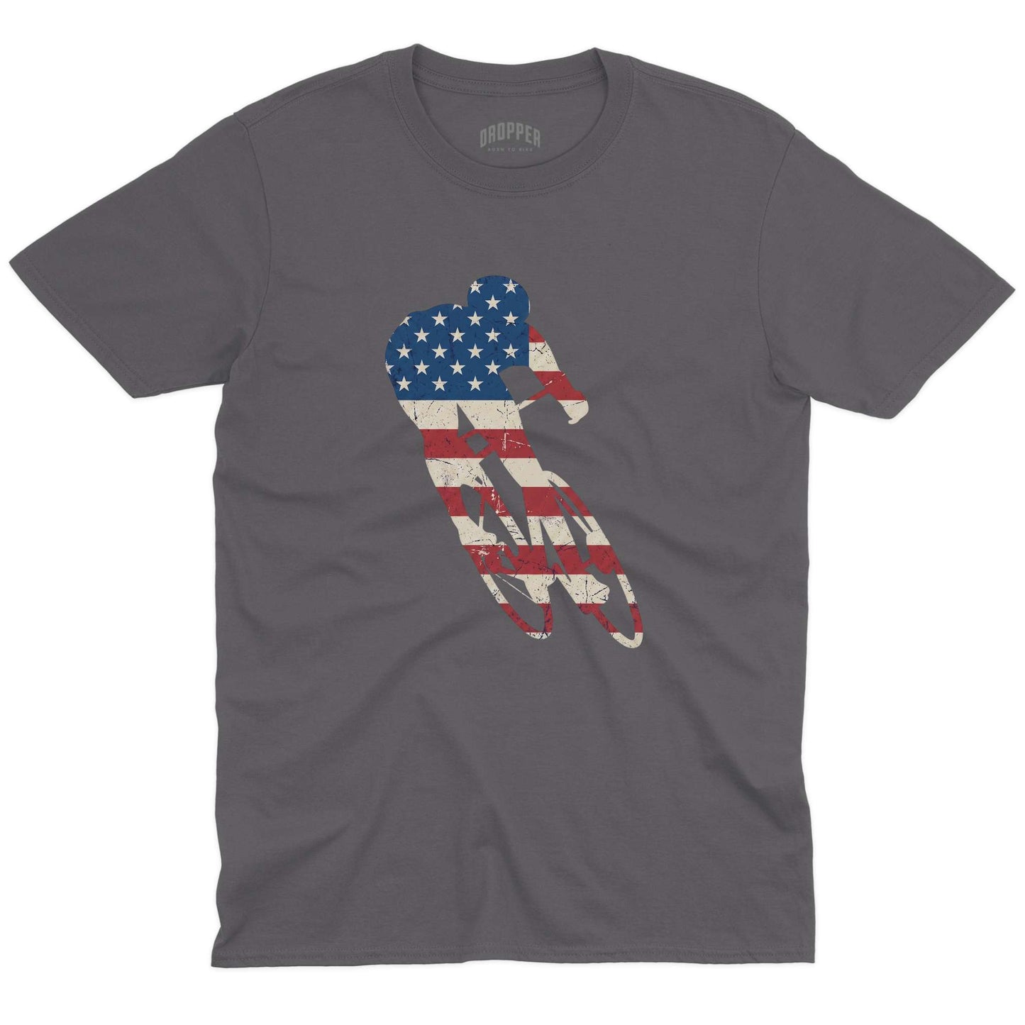 USA Road T-Shirt Charcoal