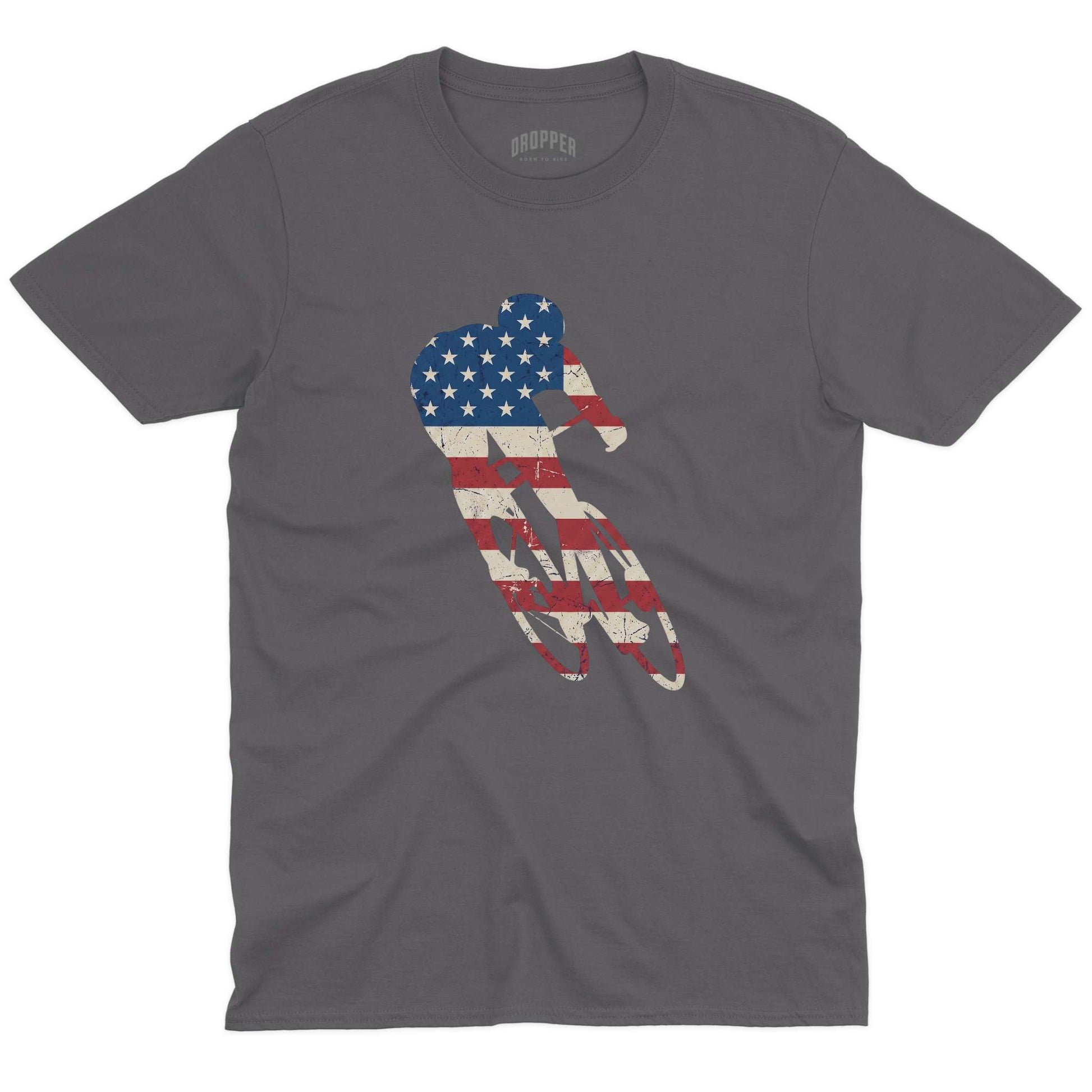 USA Road T-Shirt Charcoal