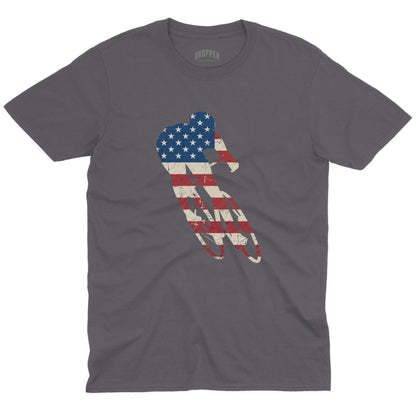 USA Road T-Shirt Charcoal