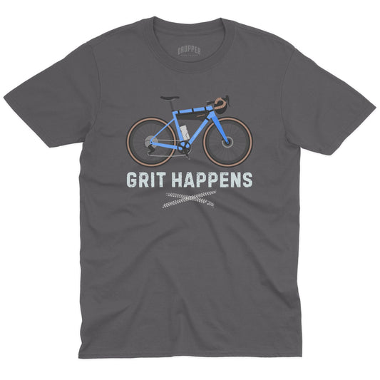 Grit Happens T-Shirt Charcoal