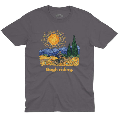 Gogh Riding T-Shirt Charcoal