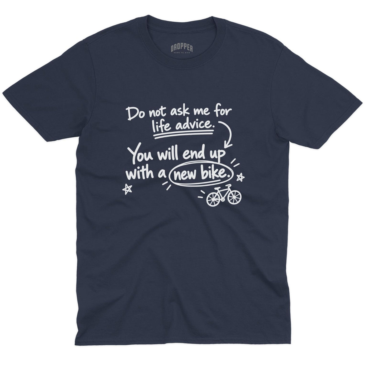 Life Advice T-Shirt Navy