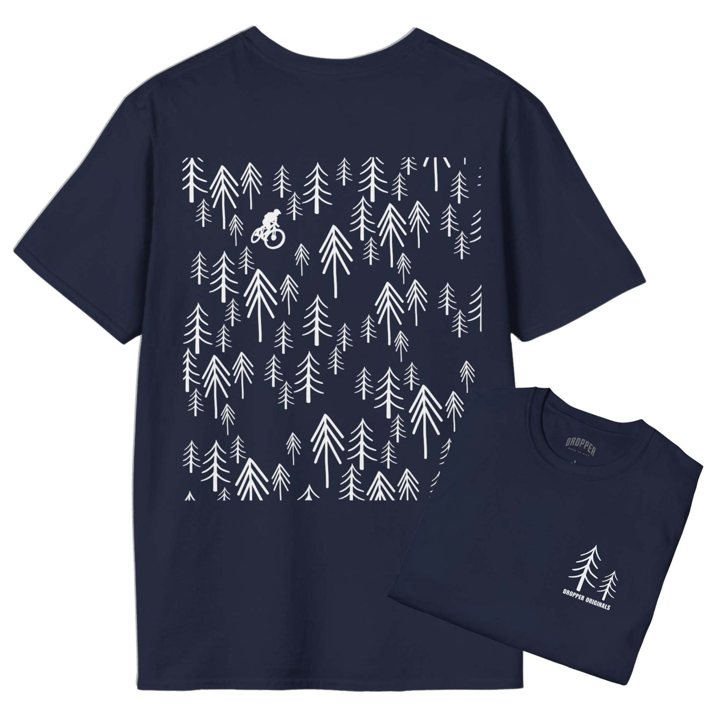Forest Freedom [Back Print] T-Shirt Navy
