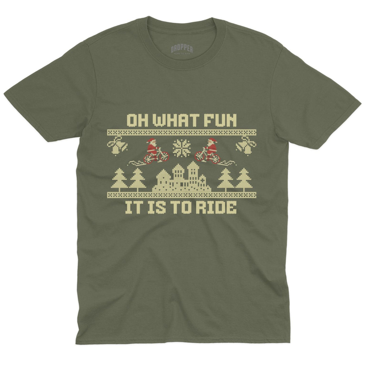 Oh What Fun T-Shirt Military Green