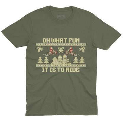 Oh What Fun T-Shirt Military Green
