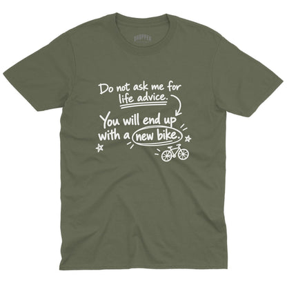 Life Advice T-Shirt Military Green