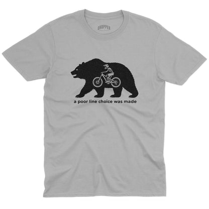 Poor Line Choice T-Shirt Sport Grey