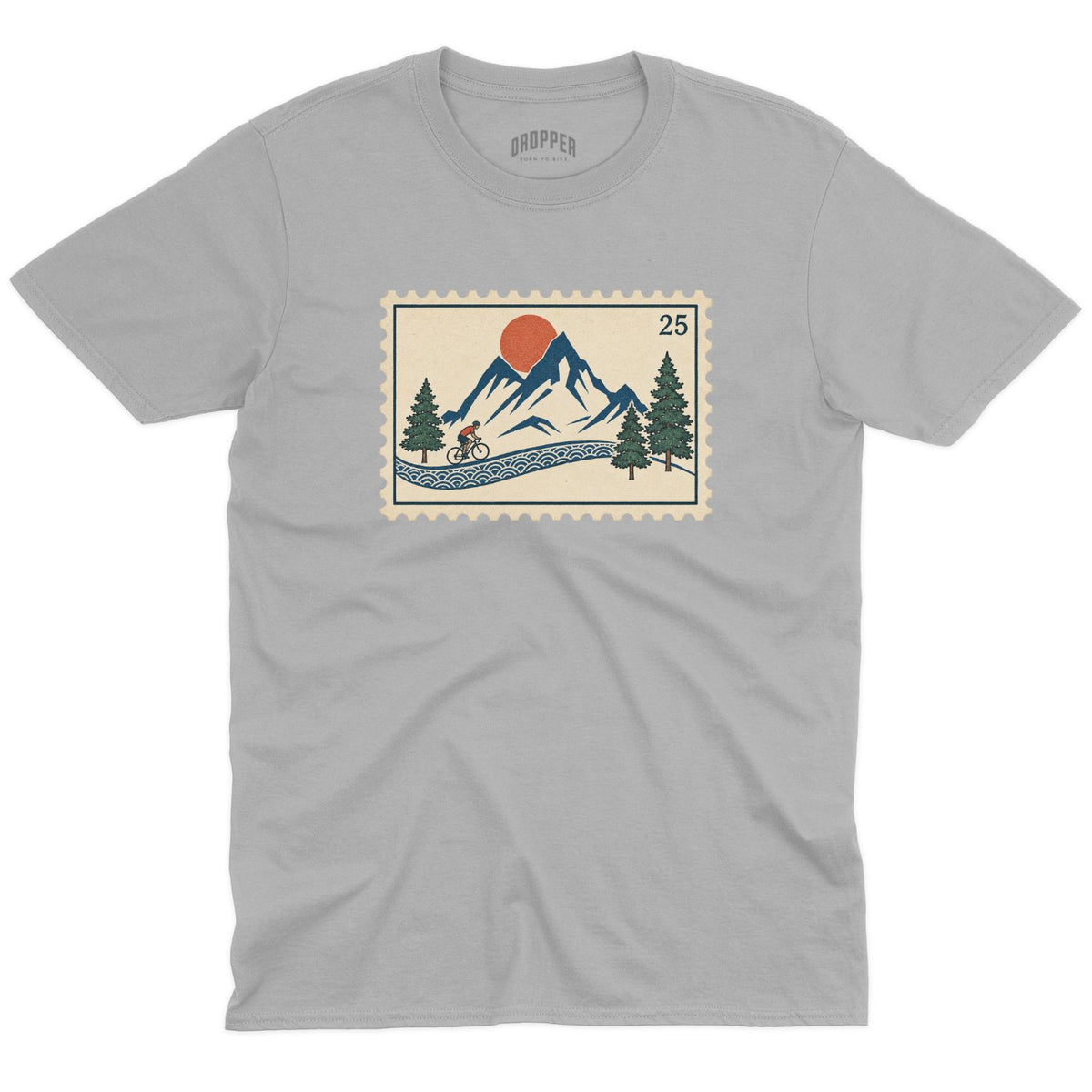 Road Stamp T-Shirt Sport Grey