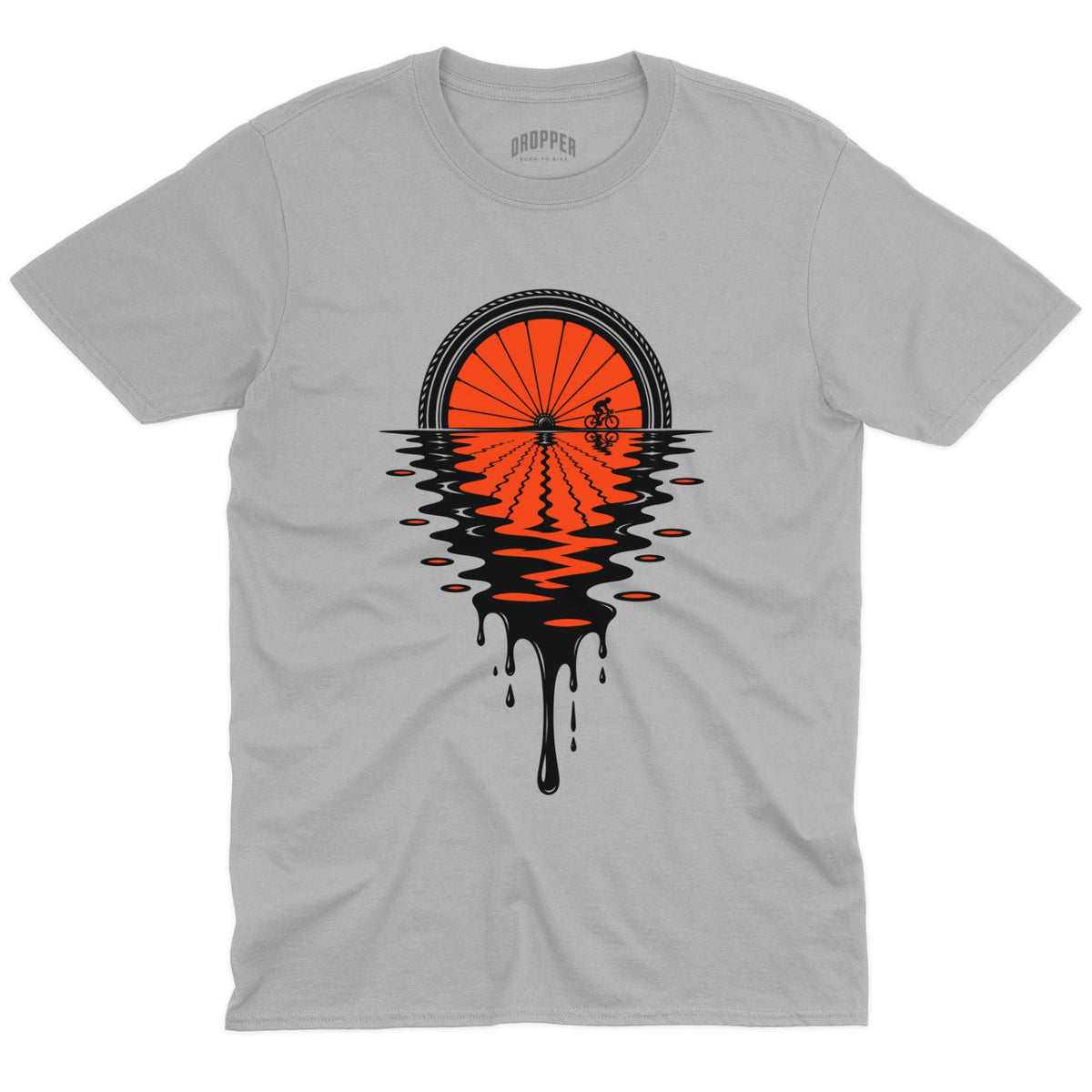Melting Wheel T-Shirt Sport Grey