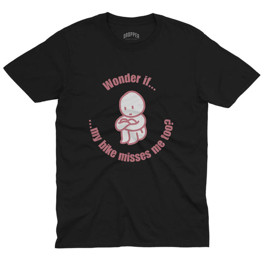 My Bike Misses Me T-Shirt Black