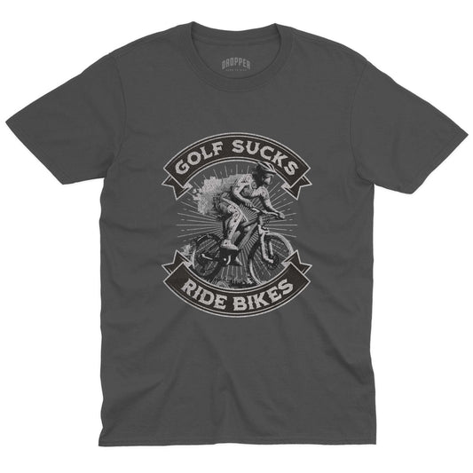 Golf Sucks T-Shirt Charcoal