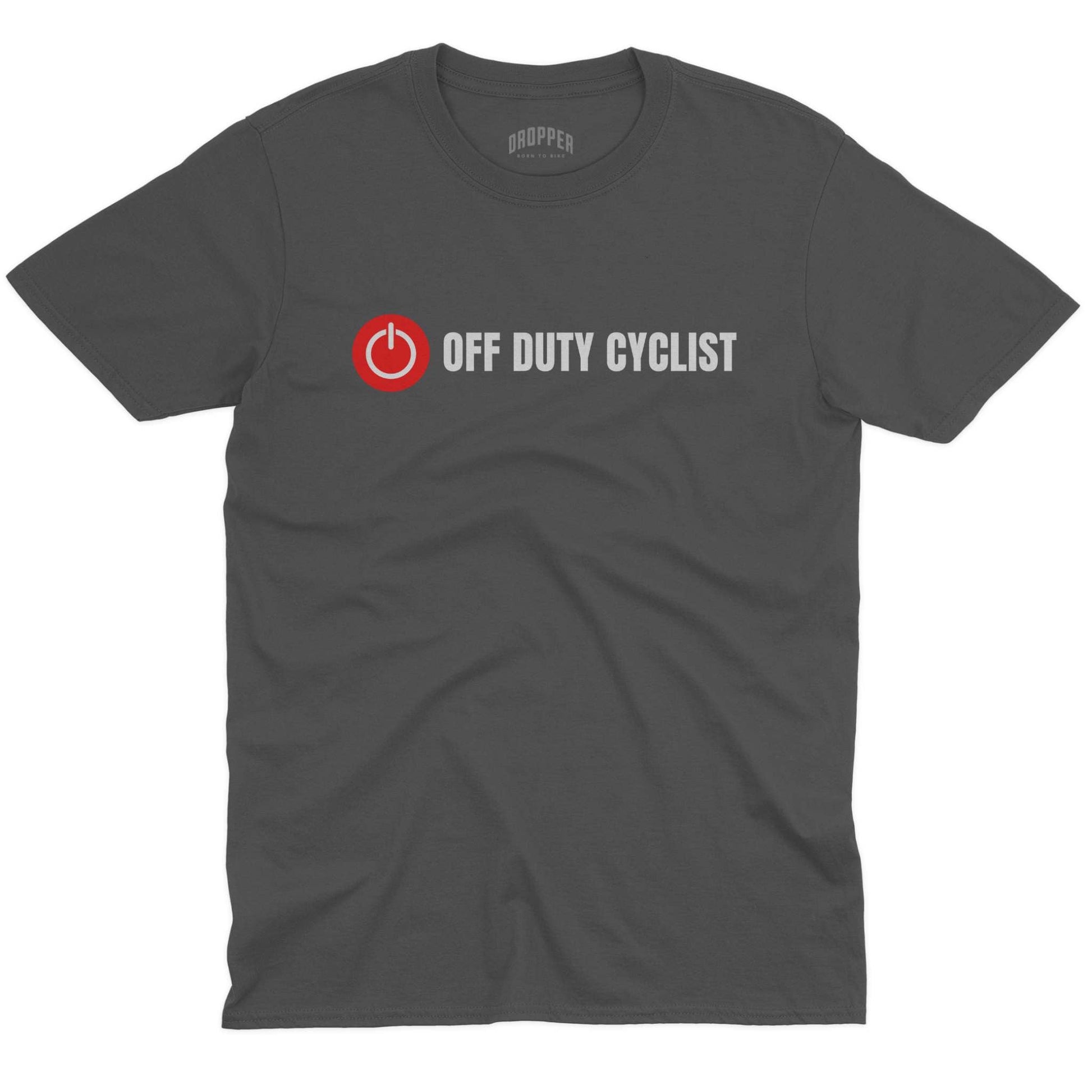 Off Duty Cyclist T-Shirt Charcoal