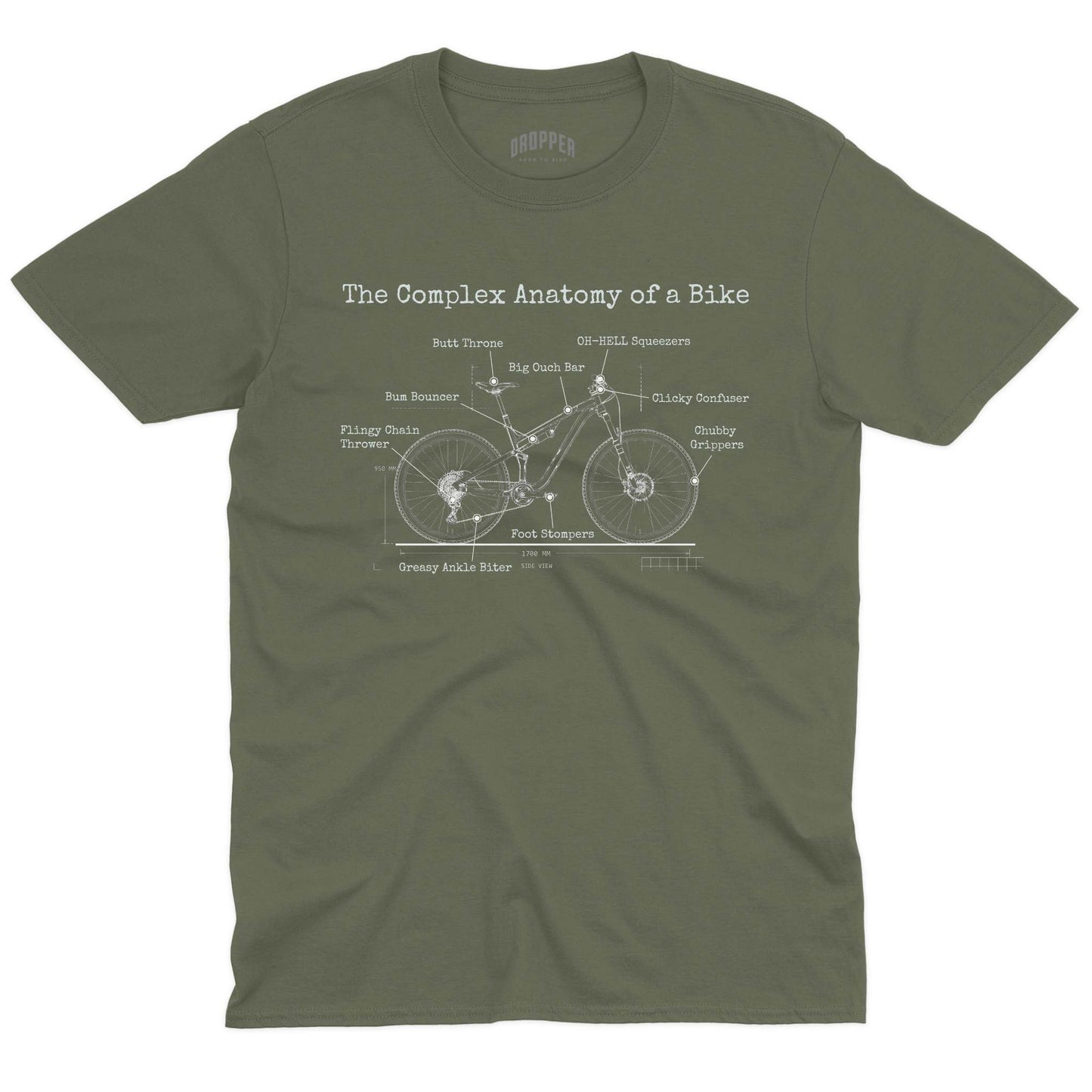 Complex Anatomy T-Shirt Military Green