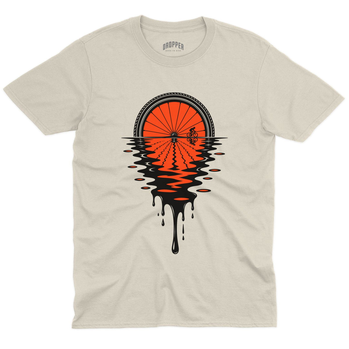Melting Wheel T-Shirt Natural