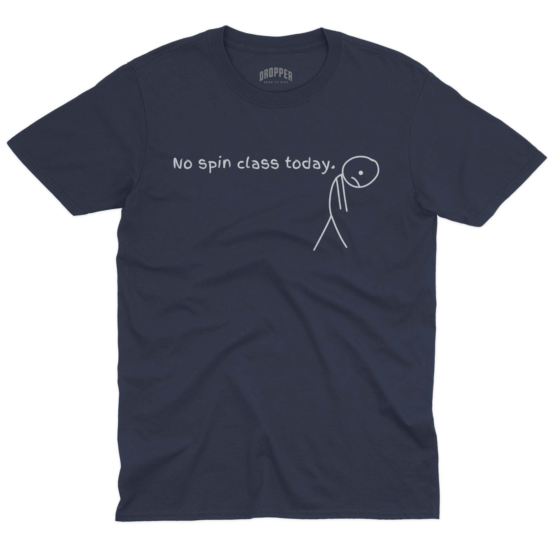 No Spin Class Today T-Shirt Navy