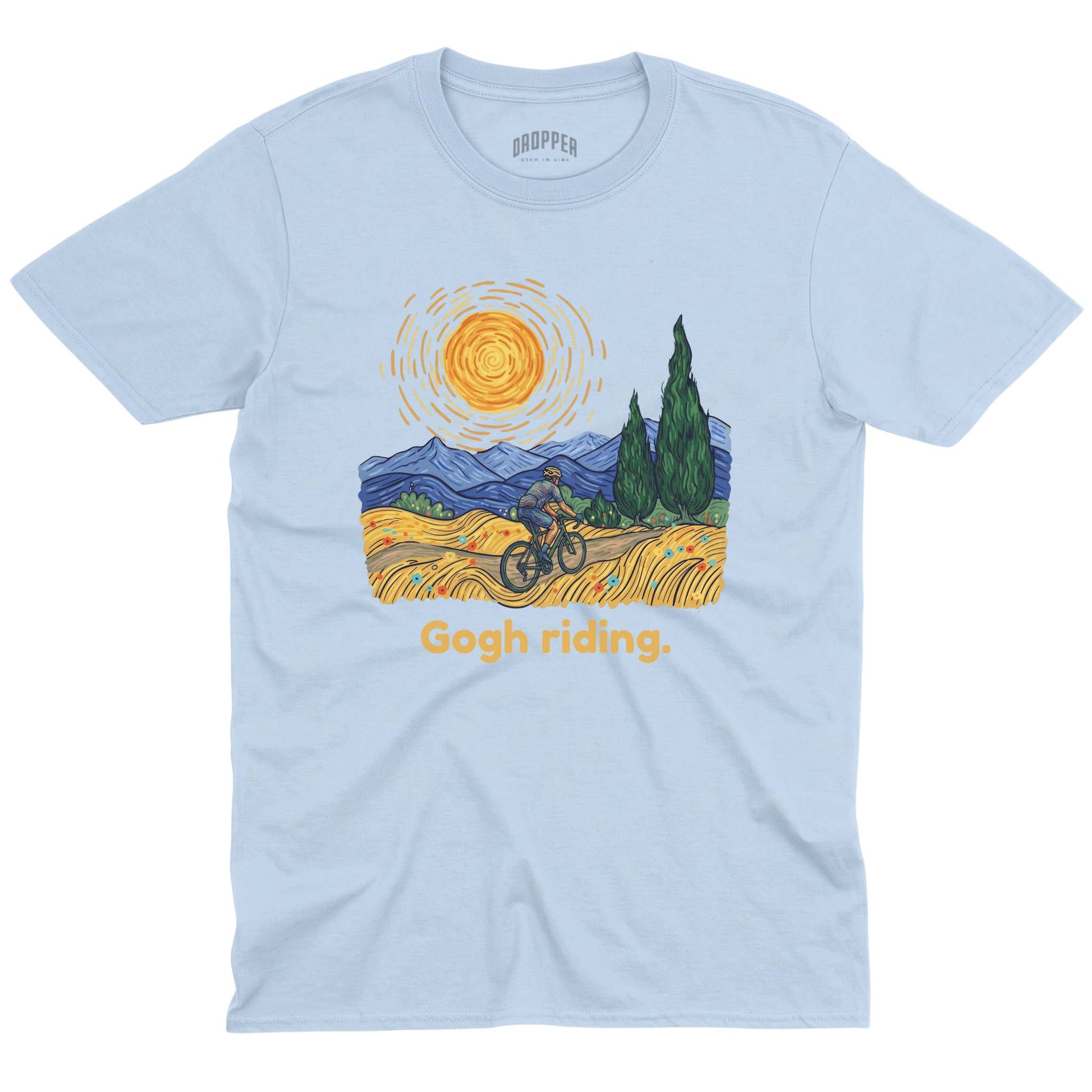 Gogh Riding T-Shirt Light Blue