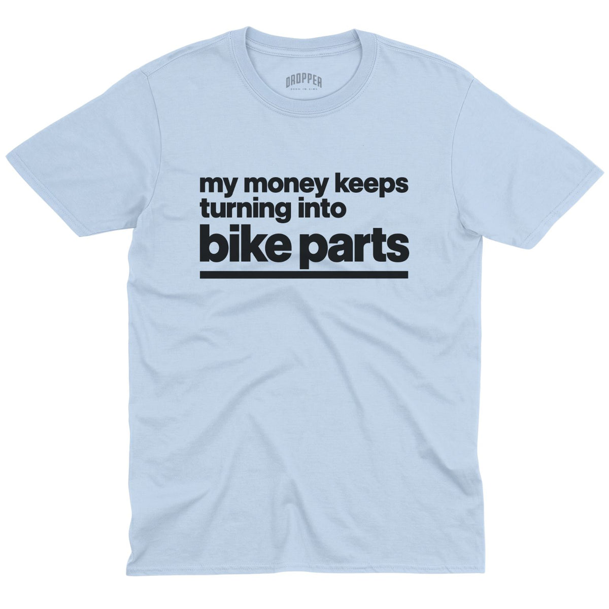 Bike Parts T-Shirt Light Blue