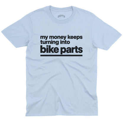 Bike Parts T-Shirt Light Blue
