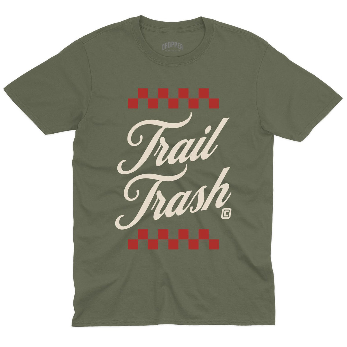 Trail Trash T-Shirt Military Green