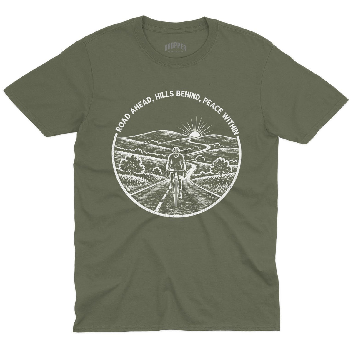 Road Ahead T-Shirt Military Green
