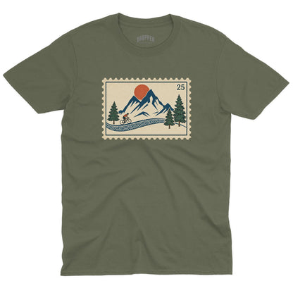 Road Stamp T-Shirt Military Green
