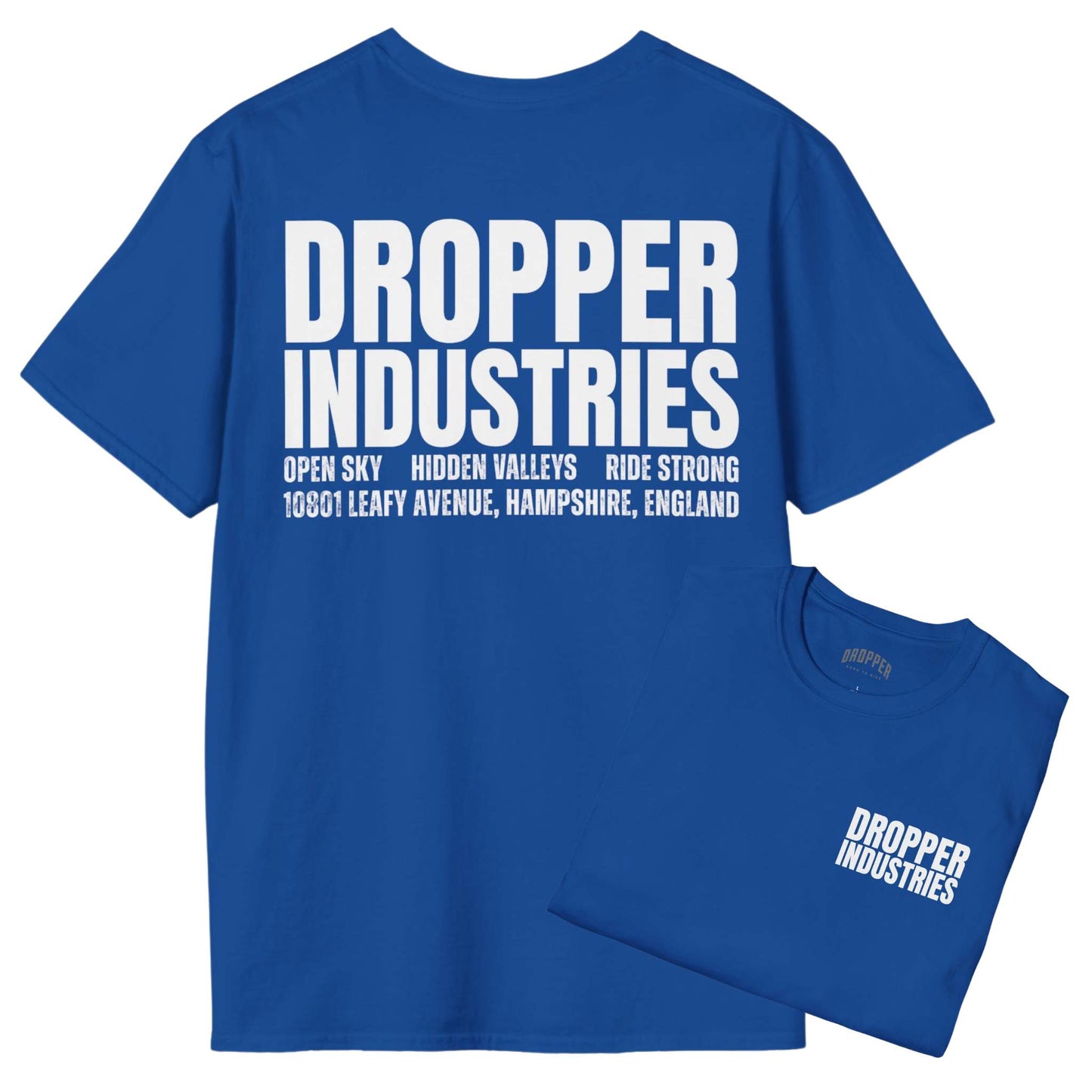 Dropper Industries [Back Print] T-Shirt Royal