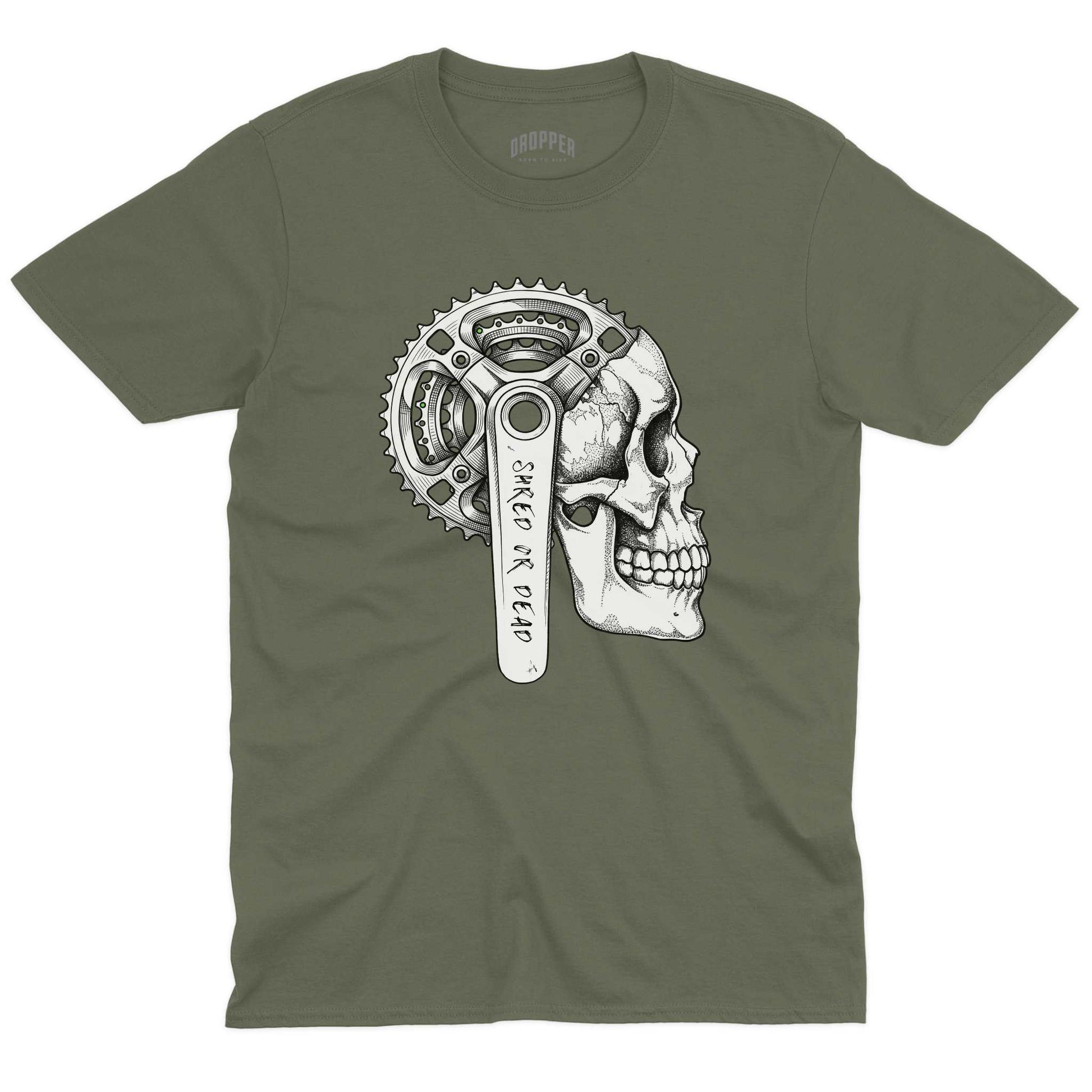 Shred Or Dead T-Shirt Military Green