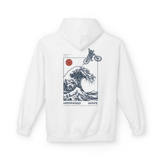 Hokkaido Wave Hoodie White