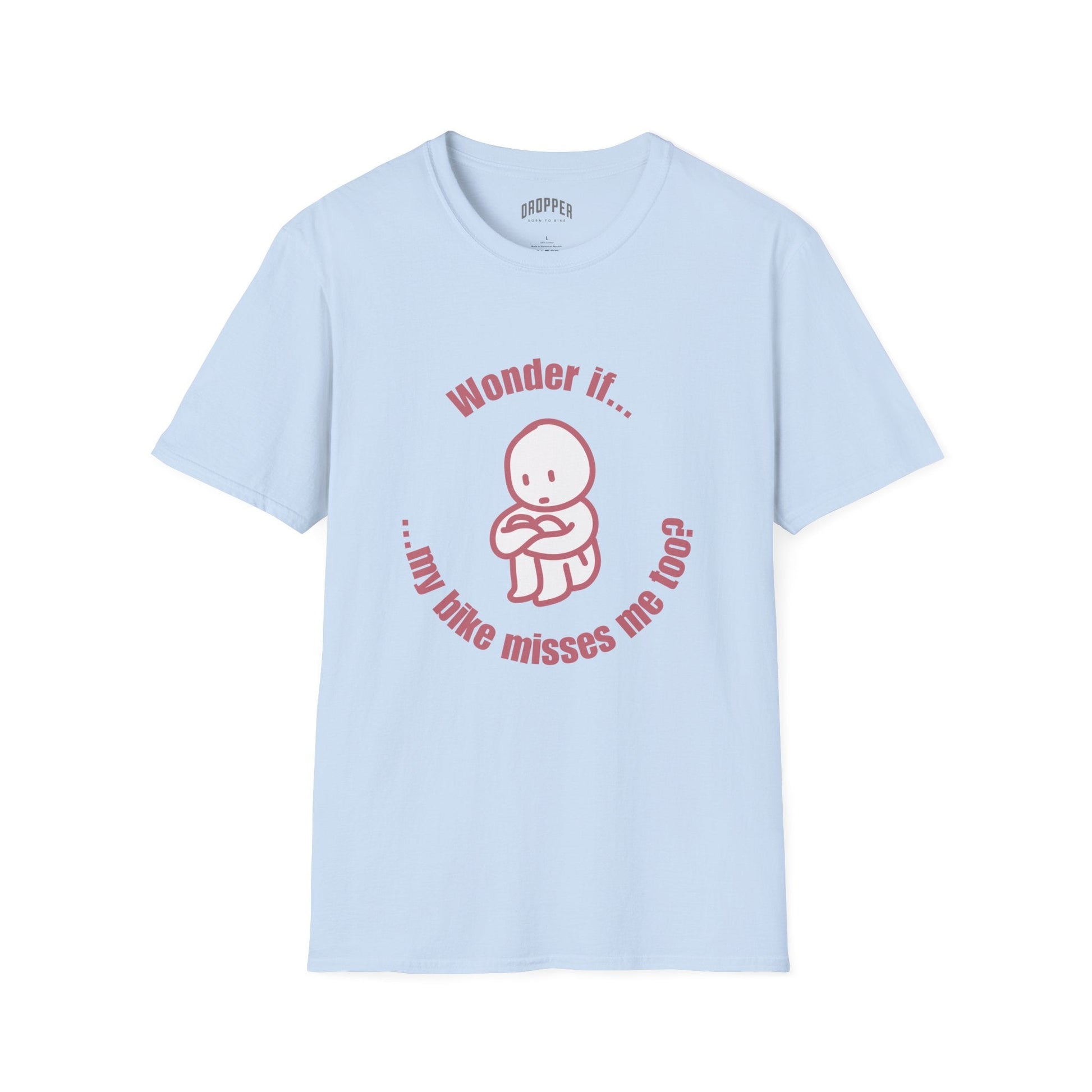 My Bike Misses Me T-Shirt Light Blue